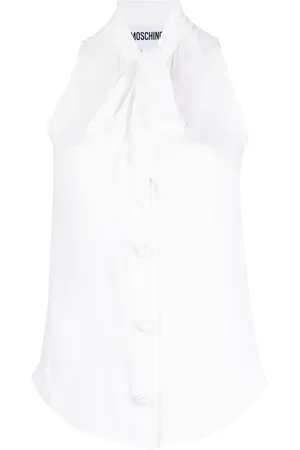 Moschino Bluse mit Schleifenkragen