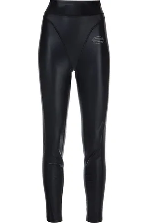 Alexander Wang Hoch sitzende Leggings mit Logo-Print