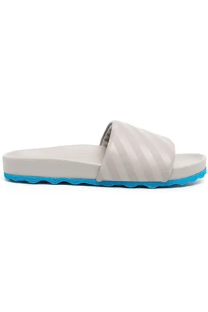 OFF-WHITE Pantoletten mit diagonalen Streifen