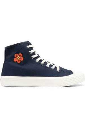 Kenzo High-Top-Sneakers mit Blumen-Patch