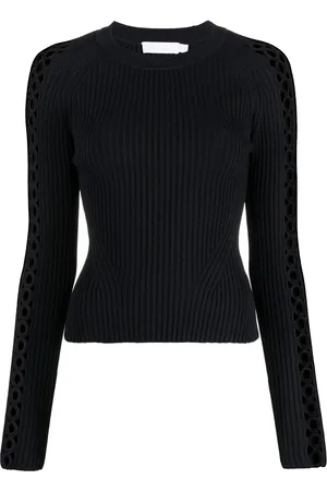Simkhai Gerippter Strickpullover mit Cut-Outs