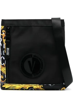 VERSACE Kuriertasche mit Logo-Patch
