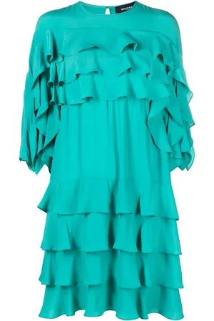 Rochas Shiftkleid mit Rüschen