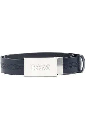 HUGO BOSS Logo-engraved leather belt