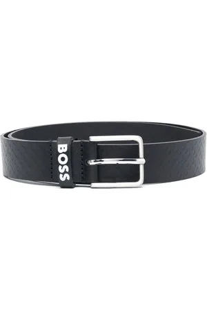 HUGO BOSS Gürtel - Logo-print leather belt