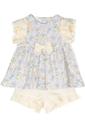 Il gufo Mädchen Bedruckte Kleider - Floral-print ruffled sundress