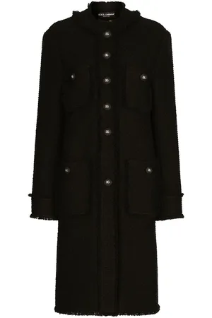 Dolce & Gabbana Einreihiger Tweed-Mantel
