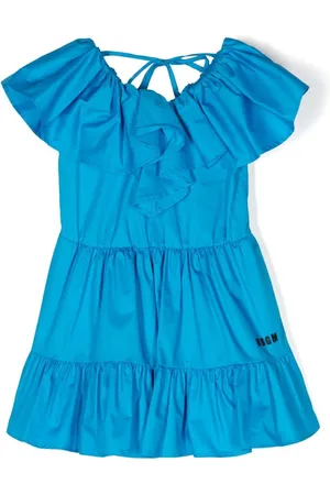 Msgm Gestuftes Kleid mit Rüschenbesatz