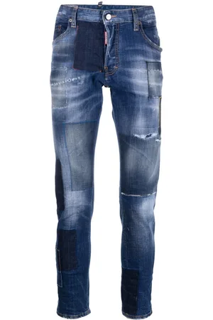 Dsquared2 Slim-Fit-Jeans im Patchwork-Look