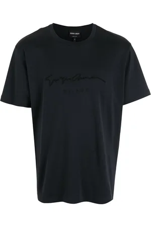 Giorgio Armani T-Shirt mit Logo-Stickerei