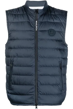 Woolrich Gefütterte Weste mit Logo-Patch