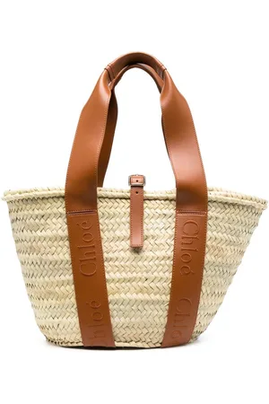 Chloé Damen Strandtaschen - Leather straps basket bag