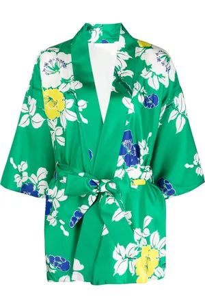 P.a.r.o.s.h. Floral-print kimono jacket