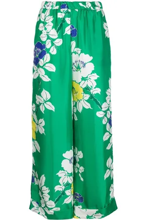 P.A.R.O.S.H. Weite Hose mit Blumen-Print