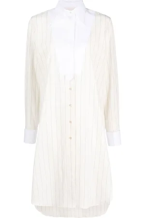 WALES BONNER Gestreiftes Midikleid