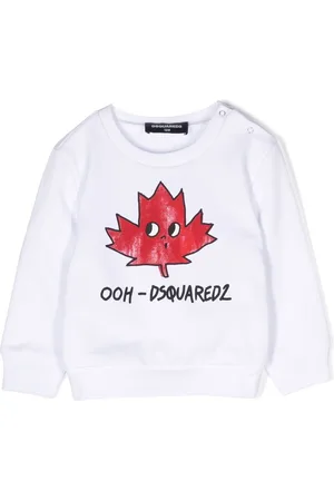 Dsquared2 Shirts - Logo-print cotton sweatshirt