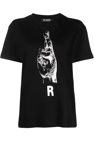 RAF SIMONS T-Shirt mit grafischem Print