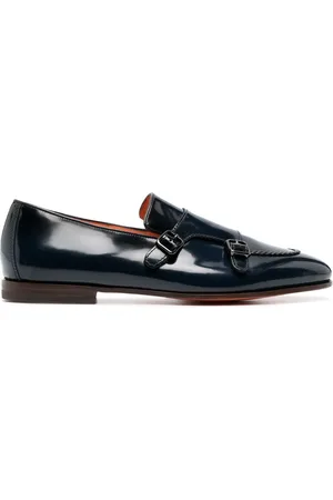 santoni Loafer mit doppelter Schnalle