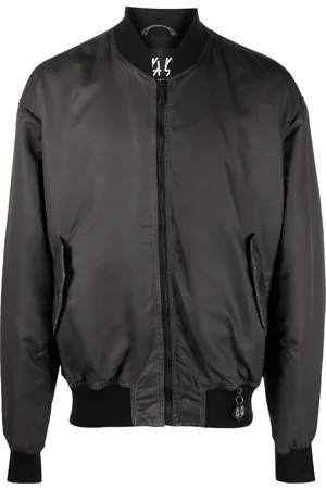 44 Label Group Bomberjacke mit Flammen-Print