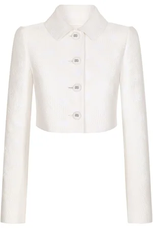 Dolce & Gabbana Logo jacquard cropped jacket