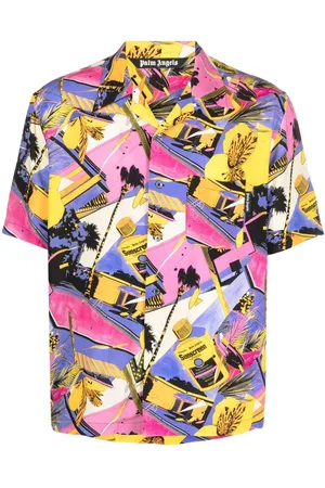 Palm Angels Bowlinghemd mit grafischem Print