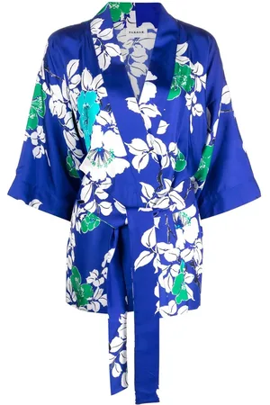P.a.r.o.s.h. Floral-print kimono jacket