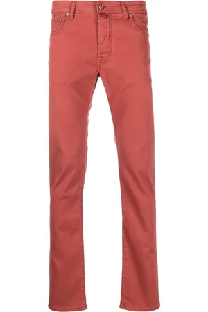 Jacob Cohen Straight-Leg-Jeans mit Einstecktuch