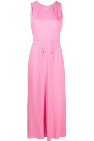 Prada Maxikleid mit Logo