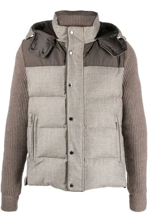 MOORER Gefütterte Jacke mit abnehmbaren Ärmeln