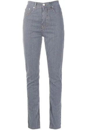 AMAPÔ Skinny-Jeans mit Längsstreifen