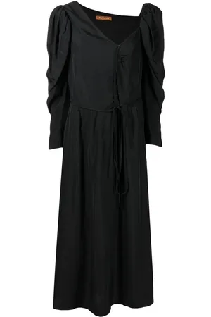 REJINA PYO Midikleid mit Puffärmeln
