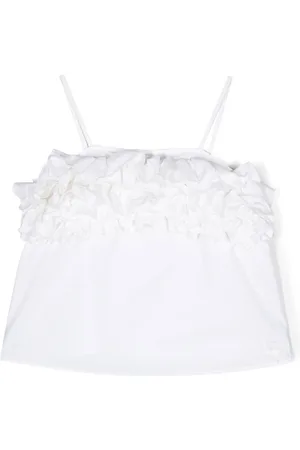 MISS BLUMARINE Spaghettitop mit Rüschendetail