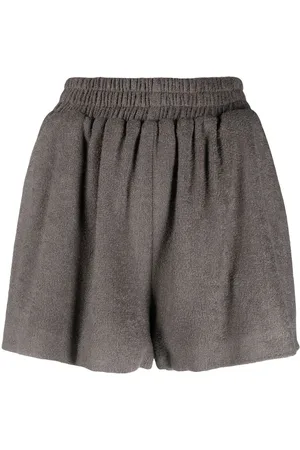 The Mannei High-waisted terry shorts
