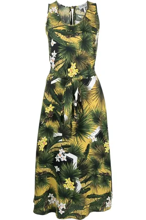 Iceberg Midikleid mit Blumenmuster