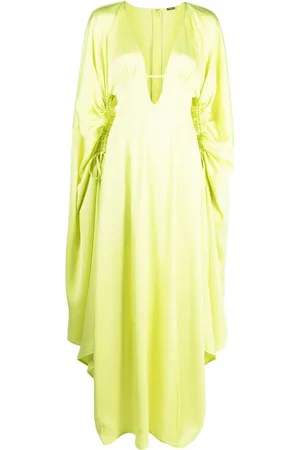 Cult Gaia Langes Winona Kleid mit Satin-Finish
