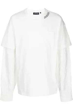 MOSTLY HEARD RARELY SEEN Langarmshirt mit Knitteroptik