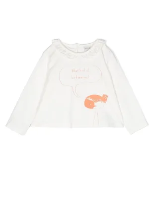 KNOT Langarmshirt mit Vogel