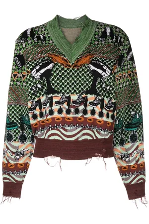 JNBY Intarsien-Pullover mit Distressed-Saum