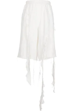 Natasha Zinko Knielange Shorts mit Fransen