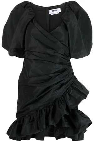 Msgm Wickelkleid mit Puffärmeln