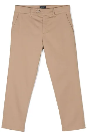 FAY KIDS Slim-cut leg chino trousers