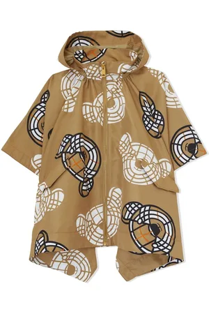 Burberry Kapuzencape mit Thomas Bear-Print