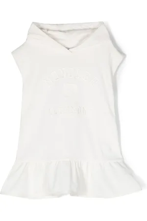 Moncler Kapuzenkleid mit Rüschensaum