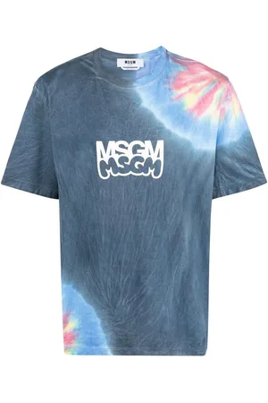 Msgm T-Shirt mit Batikmuster
