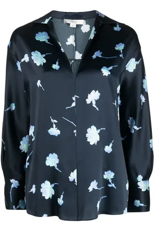 Vince Seidenbluse mit Blumen-Print