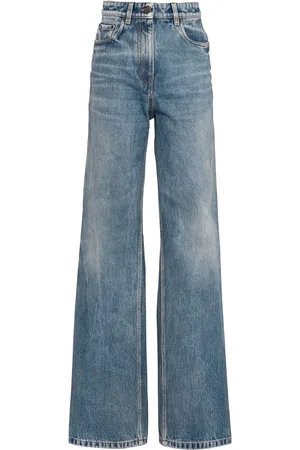 Prada Gerade Jeans mit Bleach-Effekt