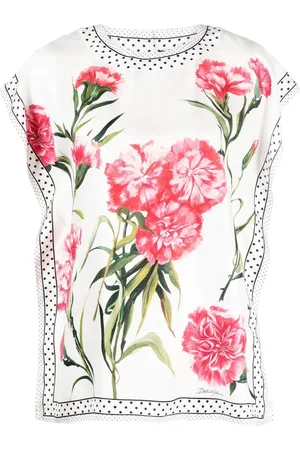 Dolce & Gabbana Seidenbluse mit Blumen-Print