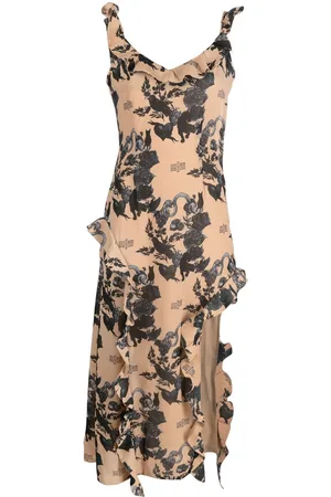 Rokh Langes Kleid mit Volant