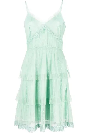 Twin-Set Kleid mit Spitzenbesatz