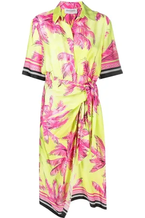 Ermanno Firenze Kleid mit grafischem Print